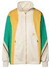 Palm Angels Monogram Colorblock Track Jacket In Multicolor