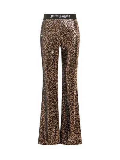 PALM ANGELS MULTICOLOR SEQUINS PANT
