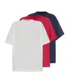 Palm Angels Multicolor T-shirt 3-pack In Multi