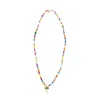 Palm Angels Multicolored Palm Rainbow Necklace In Multi