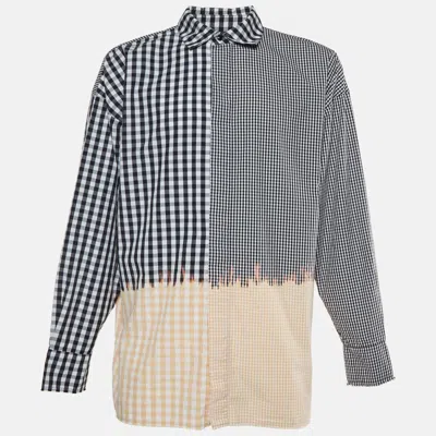 Pre-owned Palm Angels Multicolour Check Print Cotton Long Sleeves Shirt L