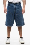 Palm Angels Multipocketed Mid Wash Denim Shorts