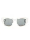 Palm Angels Murray Square-frame Sunglasses In White