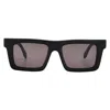 Palm Angels Napa Dark Grey Square Unisex Sunglasses Peri109 1007 51 In Black