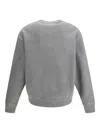 Palm Angels Crew Neck Logo Sweater Long Sleeves In Gray