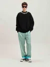 Palm Angels Men's Neck Logo Sweatshirt In Multicolor