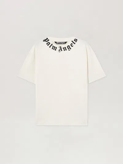 Palm Angels Printed Cotton-jersey T-shirt In White