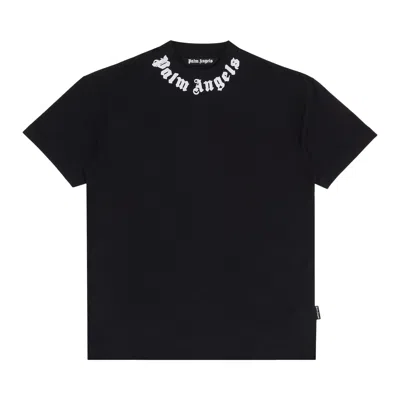 Pre-owned Palm Angels Neck Logo Tee 'black/off White' | Men's Size Xl