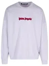 Palm Angels Neon Logo Sweatshirt In Liliac