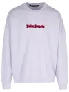 Palm Angels Neon Logo Sweatshirt In Liliac
