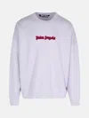 Palm Angels Neon Logo Sweatshirt In Liliac