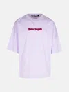 Palm Angels Neon Logo Oversize T-shirt In Liliac