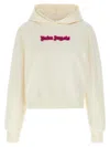 Palm Angels Cream Cotton Sweatshirt In Neutral