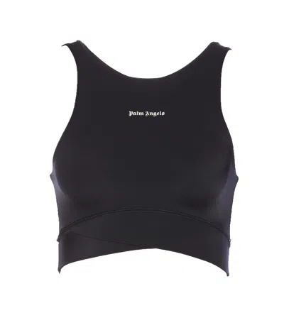 Palm Angels New Classic Logo Top In Nero