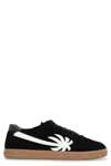 Palm Angels Venice Leather Low-top Sneakers In Black