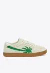 Palm Angels New Palm 1 Low-top Suede Sneakers In Neutral