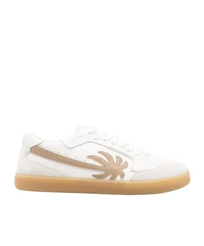 Palm Angels Sneakers Low-top New Palm 1 In Leather In Neutral