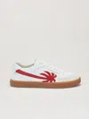 Palm Angels Low Top Sneakers With Palm Tree Motif In White