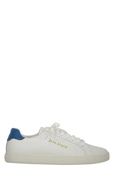 Palm Angels New Tennis Leather Sneakers In White
