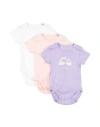 Palm Angels Baby Girl's Cotton Bodysuit, Pack Of 3 In Purple