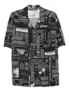 Palm Angels Newspaper-print Shirt In Multi