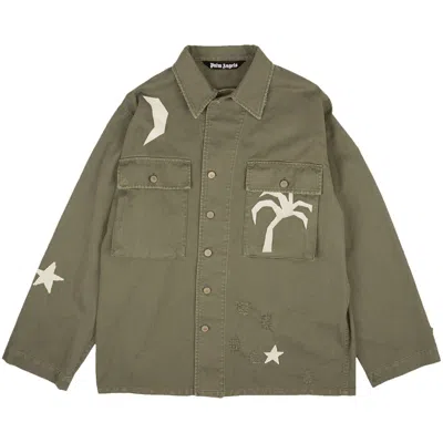 Pre-owned Palm Angels Night Sky Military Jacket 'green' | Men's Size L