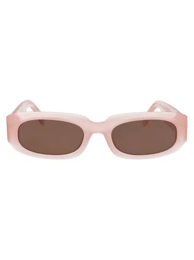 Palm Angels Noah Sunglasses In Light Pink Brown