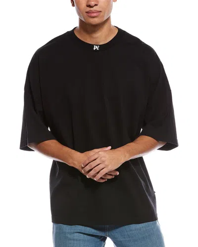 Palm Angels Nop Palm Graffiti Loose T-shirt In Black
