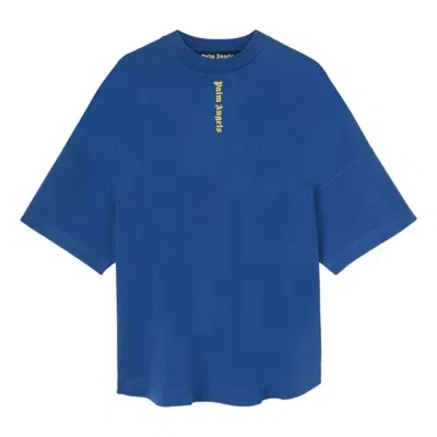 PALM ANGELS PALM ANGELS NS LOGO OVER T-SHIRT 'BLUE WHITE'