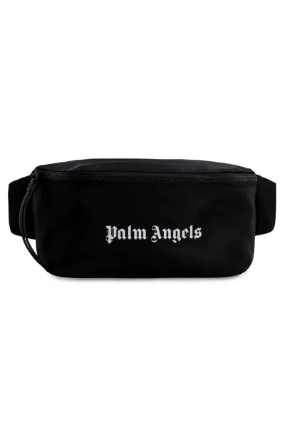 Palm Angels Nylon Belt Bag In Black