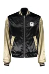 Palm Angels Pxp Colour-block Bomber Jacket In Black