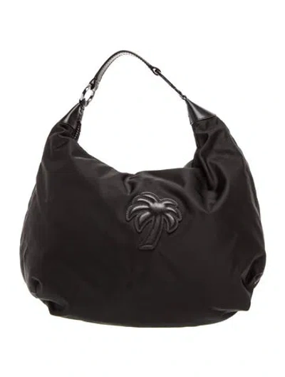 Pre-owned Palm Angels Nylon Hobo W/ Tags In Black