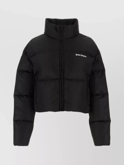 PALM ANGELS NYLON PUFFER WITH SLEEVE BANDS