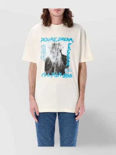 Palm Angels Oasis Graphic Printed Crewneck T-shirt In White