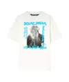 Palm Angels Oasis Graphic Printed Crewneck T-shirt In White