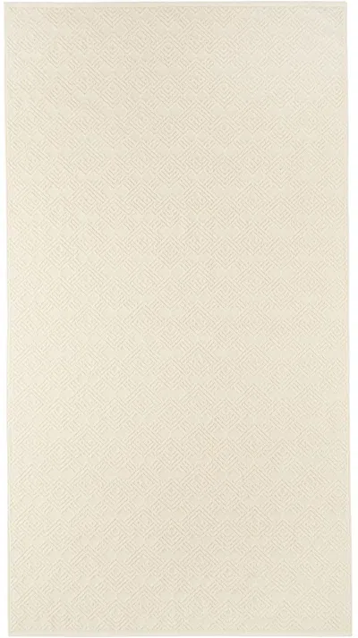 Palm Angels Off-white Cotton Beach Towel In Off White