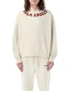 Palm Angels Seasonal Logo Hoodie In Off White