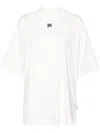 Palm Angels Wings Pencil Crewneck T-shirt In Off White