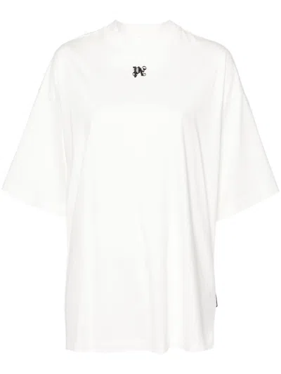 PALM ANGELS OFF WHITE WING PENCIL LOOSE T-SHIRT
