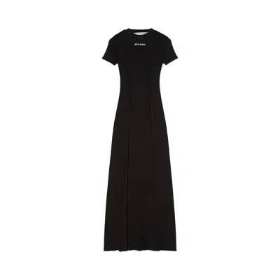Pre-owned Palm Angels Open Back Logo Rib Dress 'black' | Women's Size Xs