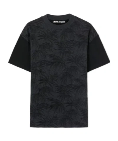 PALM ANGELS PALM ANGELS PALMS PRINTED CREWNECK T-SHIRT