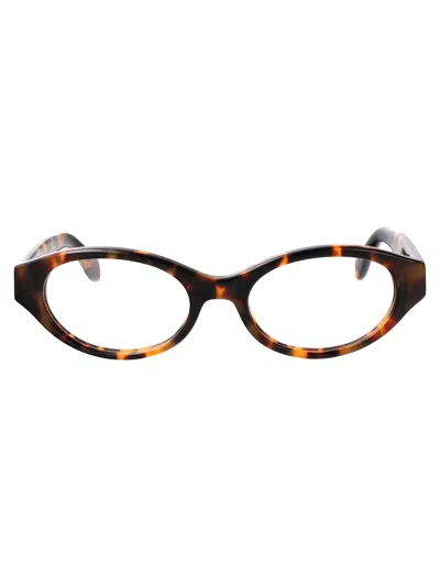 Palm Angels Shiny Havana Acetate Glasses