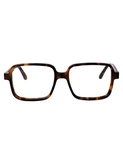 Palm Angels Shiny Havana Acetate Glasses