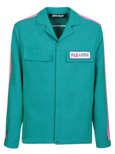 Palm Angels Outerwear In Blue