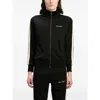 Palm Angels Track Jacket With High Collar In Black