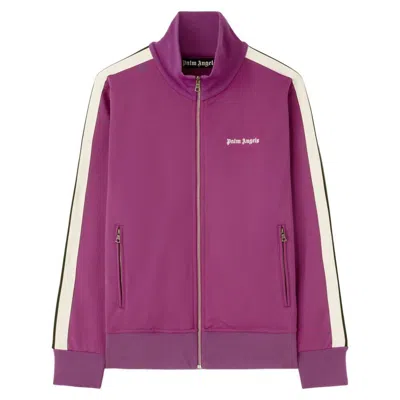 Palm Angels Sportjacke Mit Logo-print In 3703 3703 Purple Off White