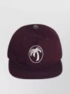 Palm Angels Oval Burgundy Cotton Cap