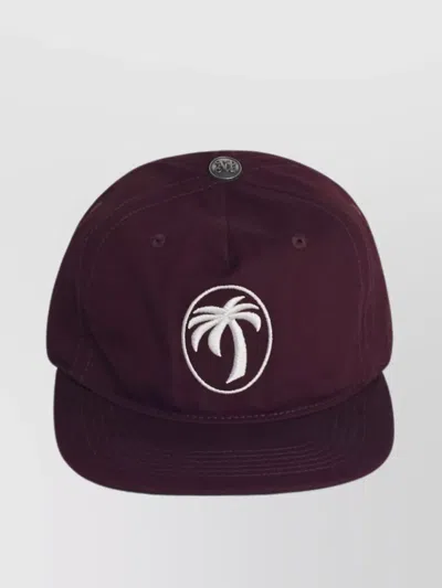 PALM ANGELS OVAL COTTON CAP EYELET VENTS