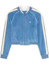 Palm Angels Oval Palm Chenille Track Jacket In Blau