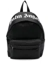 Palm Angels Over Logo Big Backpack In Black